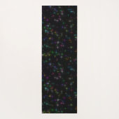 Sparkly Multicolor Stars Yogamat (Achterkant)