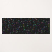 Sparkly Multicolor Stars Yogamat (Voorkant (horizontaal))