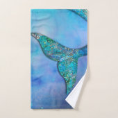 Sparkly Ocean Mermaid Fin Tail Enchanted Bad Handdoek (Handdoek)