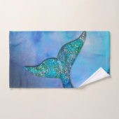 Sparkly Ocean Mermaid Fin Tail Enchanted Bad Handdoek (Handdoek)