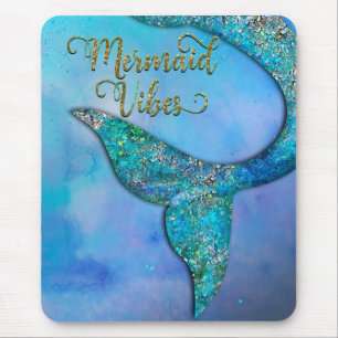 Sparkly Ocean Mermaid Fin Tail Enchanted Muismat