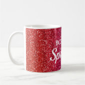 Sparkly Oranje en Paars Glitter Born to Sparkle Koffiemok (Links)