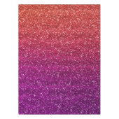 Sparkly Oranje en Paars gradiënt Glitter Tafelkleed (Voorkant)