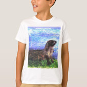 Sparkly Otter Art T-shirt (Voorkant)