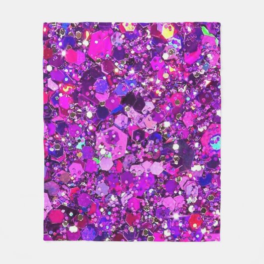 Sparkly Paars Blanket 50 x 60 inch Fleece Deken (Voorkant)