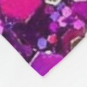 Sparkly Paars Blanket 50 x 60 inch Fleece Deken (Hoek)