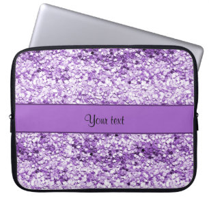 Sparkly Paars Glitter Laptop Sleeve