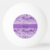 Sparkly Paars Glitter Pingpongbal (Achterkant)