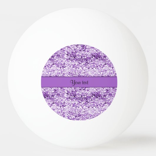 Sparkly Paars Glitter Pingpongbal (Achterkant)