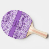 Sparkly Paars Glitter Tafeltennisbatje (Zijkant)