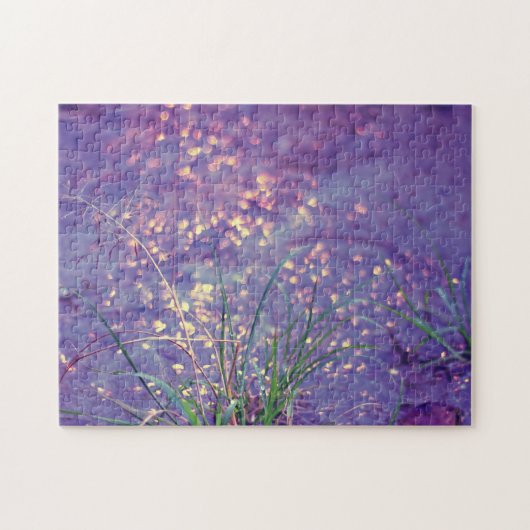 Sparkly Paars Rain Legpuzzel (Horizontaal)