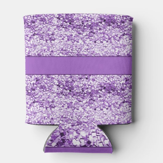 Sparkly Paarse Glitter Blikjeskoeler (Achterkant)