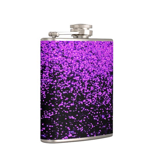 Sparkly paarse kolf heupfles (Rechts)