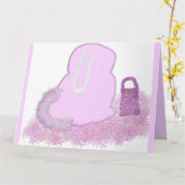 Sparkly Paashaas mand met bloemen kaart (Gele Bloem)