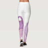 Sparkly Paashaas mand met bloemen Leggings (Achterkant)