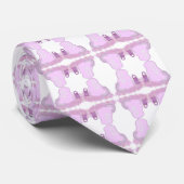 Sparkly Paashaas mand met bloemen Stropdas (Opgerold)