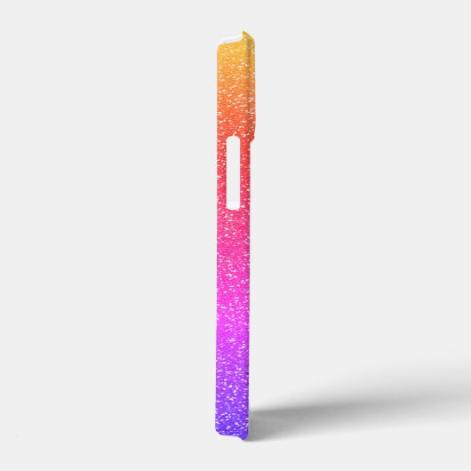 Sparkly Palm Treders Gradient Sunset Personalized Case-Mate iPhone Case (Achterkant / Rechts)