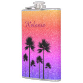 Sparkly Palm Trees Heupfles (Links)