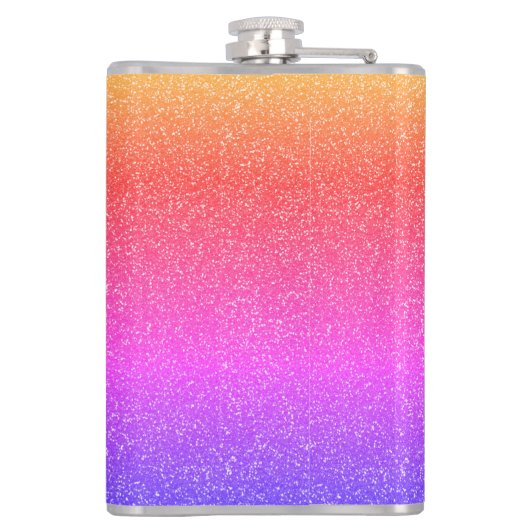 Sparkly Palm Trees Heupfles (Achterkant)