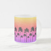Sparkly Palm Trees Matglas Koffiemok (Voorkant rechts)