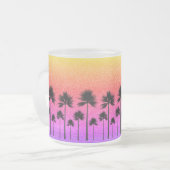 Sparkly Palm Trees Matglas Koffiemok (Voorkant links)