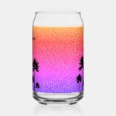 Sparkly Palm Trees Personalised Blikvorm Glas (Links)