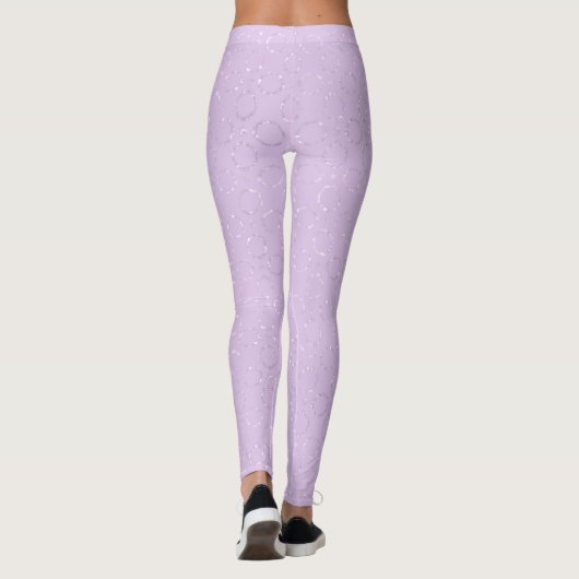 Sparkly Pastel Lila Leggings (Achterkant)