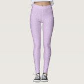 Sparkly Pastel Lila Leggings (Voorkant)