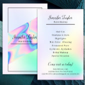 Sparkly Pastel Make-up Artiest Holografische Gradi Flyer