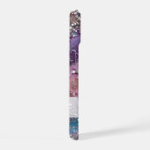 Sparkly Pastel Paarse, Blauwe, Roze & Zilveren Gli iPhone 15 Case (Rechterkant)