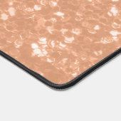 Sparkly peach faux sparkles kleur van het jaar 202 bureaumat (Hoek)