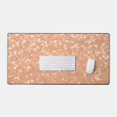 Sparkly peach faux sparkles kleur van het jaar 202 bureaumat (Keyboard & Muis)