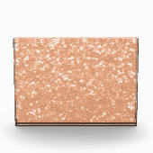 Sparkly peach faux sparkles kleur van het jaar 202 fotoblokken (Voorkant)