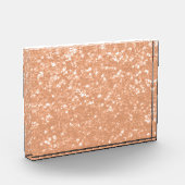 Sparkly peach faux sparkles kleur van het jaar 202 fotoblokken (Links)