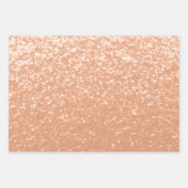 Sparkly peach faux sparkles kleur van het jaar 202 inpakpapier vel (Voorkant 2)
