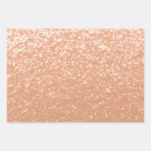 Sparkly peach faux sparkles kleur van het jaar 202 inpakpapier vel (Voorkant 2)