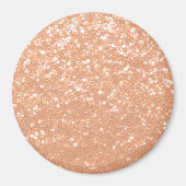 Sparkly peach faux sparkles kleur van het jaar 202 magneet (Voorkant)