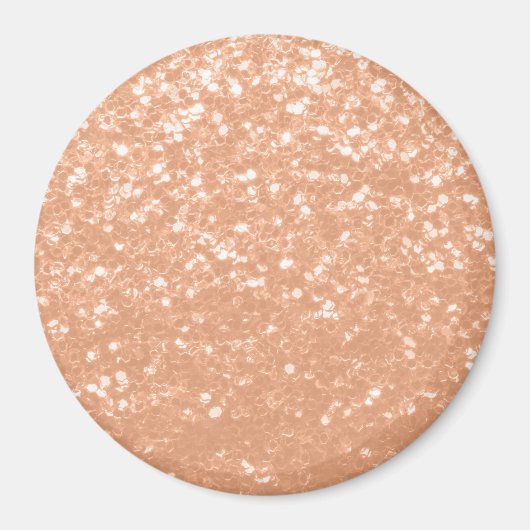 Sparkly peach faux sparkles kleur van het jaar 202 magneet (Voorkant)