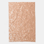 Sparkly peach faux sparkles kleur van het jaar 202 theedoek (Verticaal)