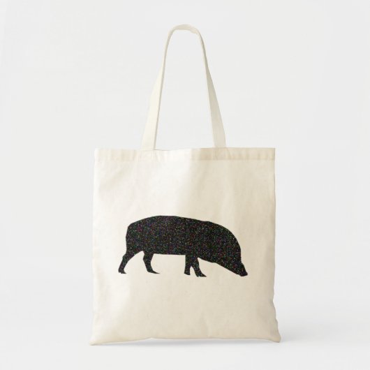 Sparkly Pig Budget Tote Bag (Voorkant)
