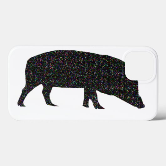 Sparkly Pig Case-Mate iPhone Case (Achterkant (horizontaal))