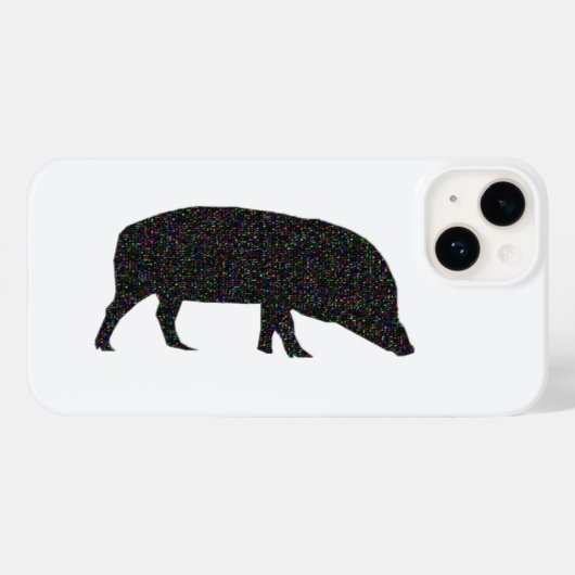 Sparkly Pig Case-Mate iPhone Case (Achterkant (horizontaal))