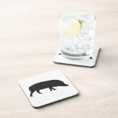 Sparkly Pig Cork Onderzetter (Rechterzijde)