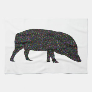 Sparkly Pig Kitchen Towel Theedoek