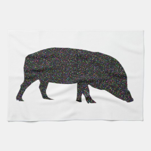 Sparkly Pig Kitchen Towel Theedoek (Horizontaal)