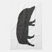 Sparkly Pig Kitchen Towel Theedoek (Verticaal)