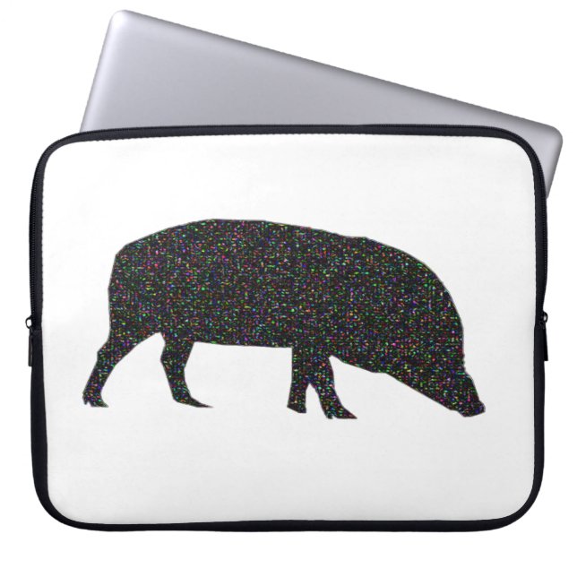 Sparkly Pig Laptop Bag Sleeve (Voorkant)