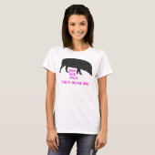 Sparkly Pig Mannen Boar Me Dames T-shirt (Voorkant volledig)
