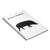 Sparkly Pig  Notitieboek (Rechterzijde)