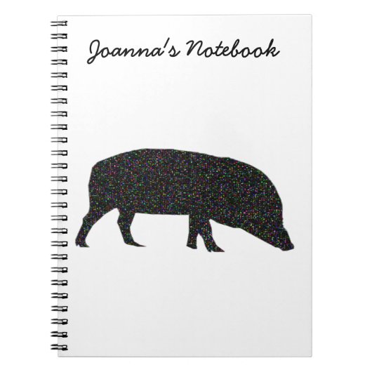 Sparkly Pig  Notitieboek (Voorkant)